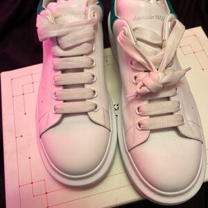 Size 44 green and white Alexander mcqueens